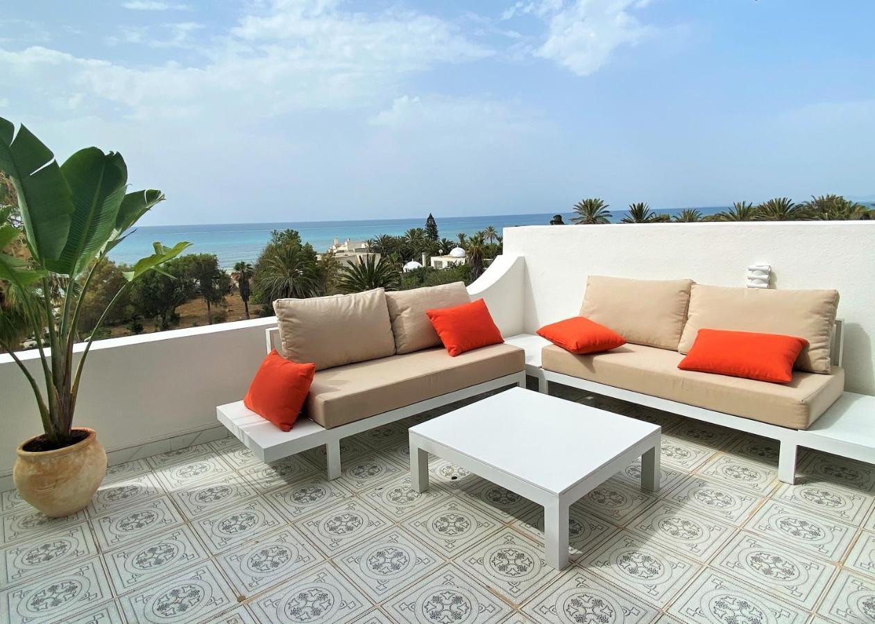 Roof Top Pied Dans L'Eau Panoramic View, 80 Meters From Seaside Hammamet Esterno foto