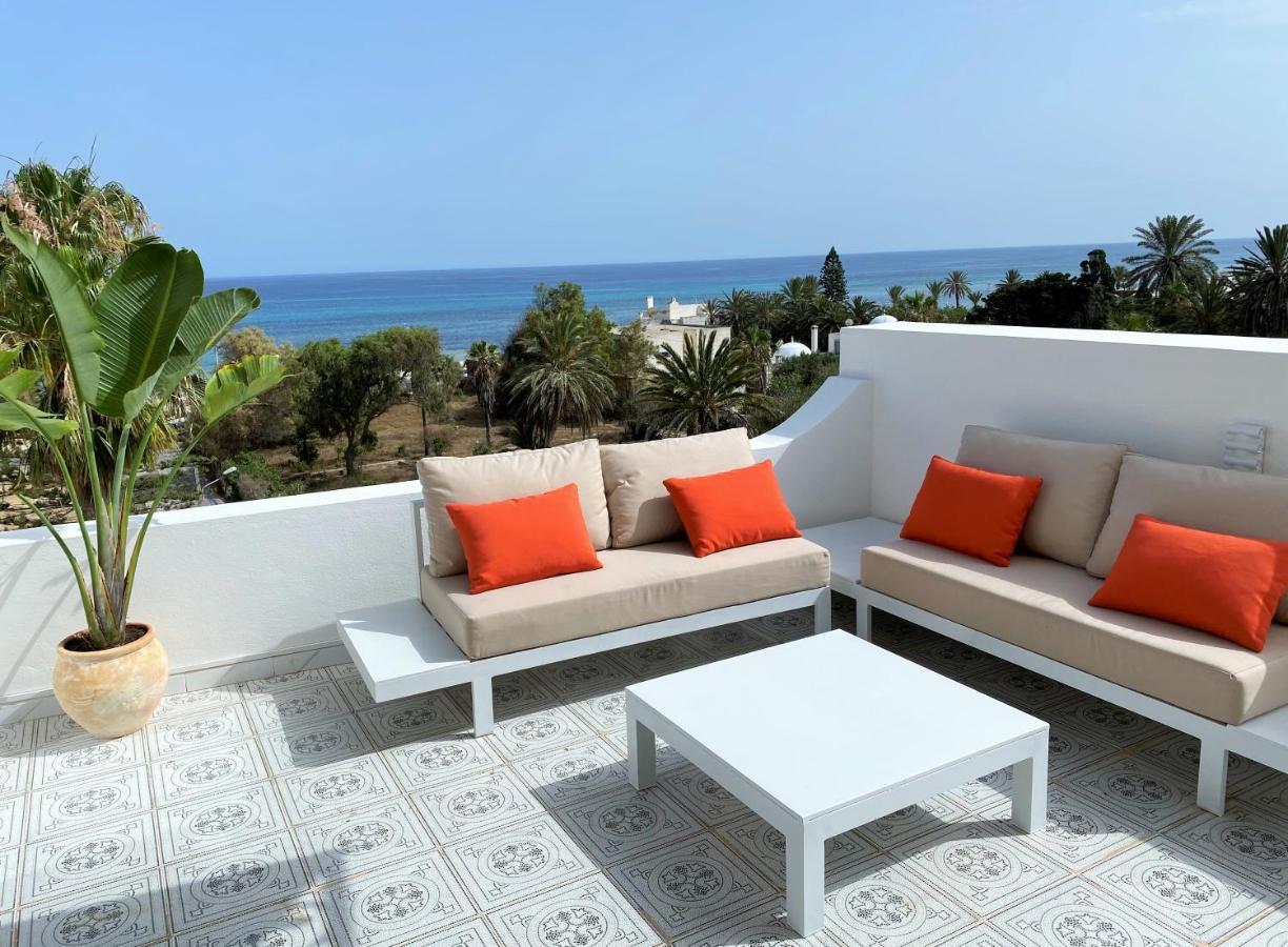 Roof Top Pied Dans L'Eau Panoramic View, 80 Meters From Seaside Hammamet Esterno foto