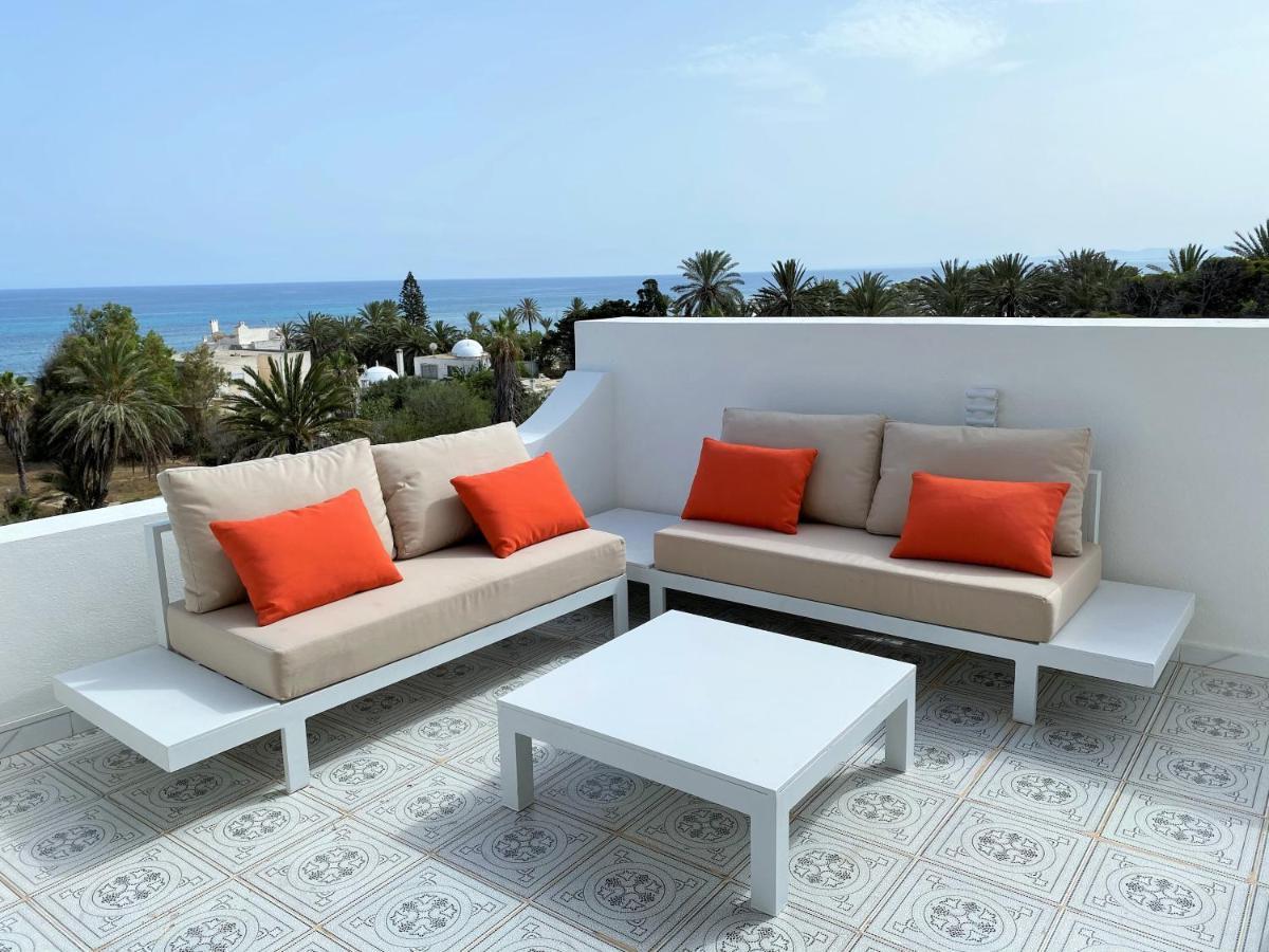 Roof Top Pied Dans L'Eau Panoramic View, 80 Meters From Seaside Hammamet Esterno foto