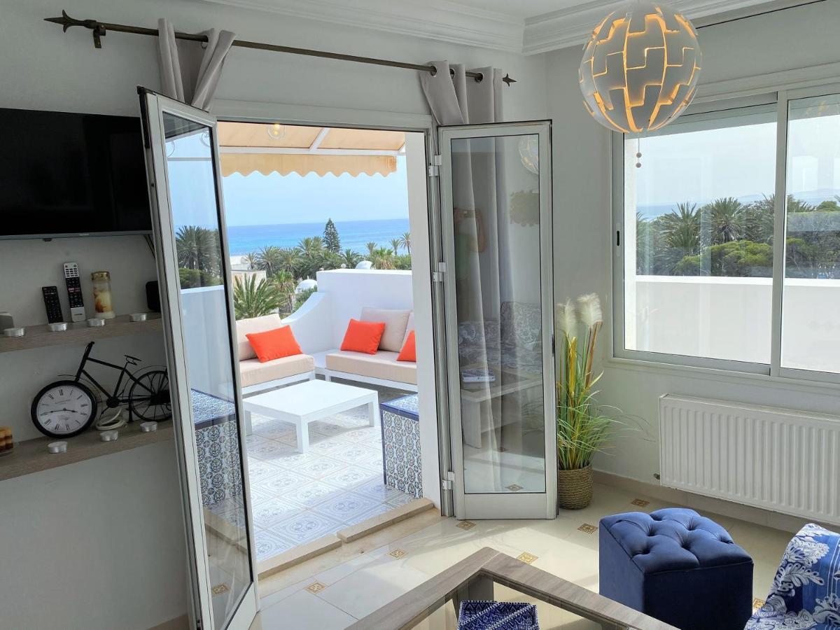 Roof Top Pied Dans L'Eau Panoramic View, 80 Meters From Seaside Hammamet Esterno foto