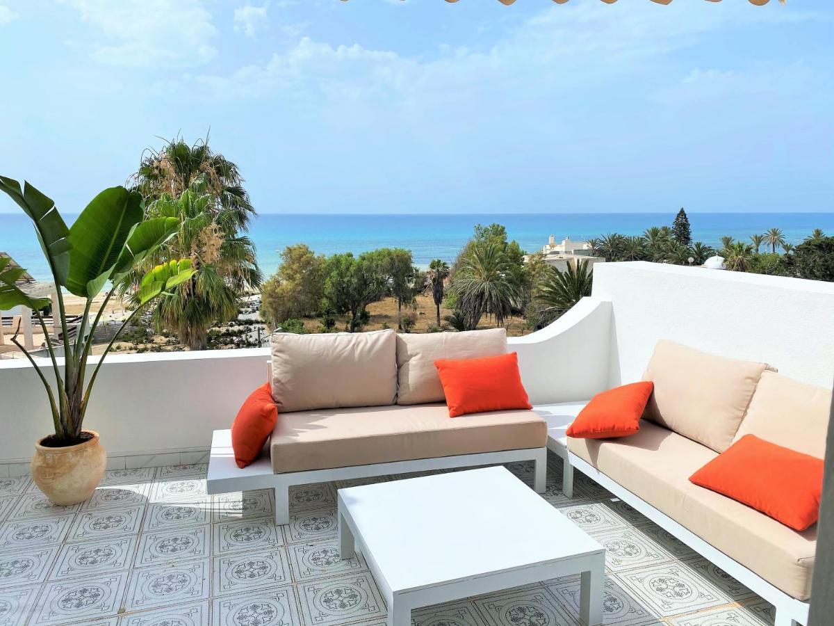 Roof Top Pied Dans L'Eau Panoramic View, 80 Meters From Seaside Hammamet Esterno foto