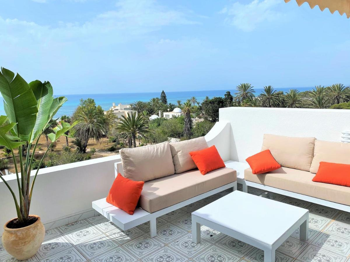 Roof Top Pied Dans L'Eau Panoramic View, 80 Meters From Seaside Hammamet Esterno foto